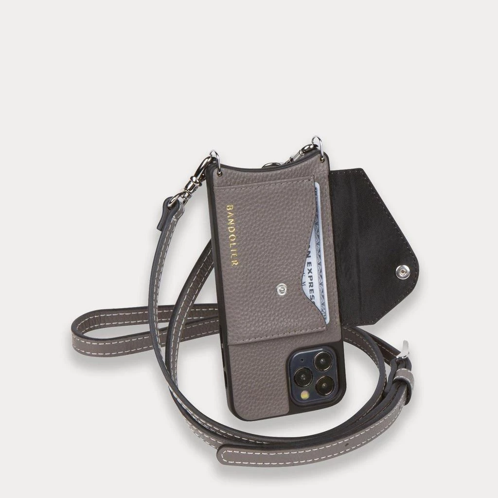 Bandolier Unisex Plain Leather IPhone X Bridal IPhone XS IPhone XS Max For Women Grey/silver X Xs Max 12 Bandolier Unisex Plain Leather IPhone X Bridal IPhone XS IPhone XS Max For Women Grey/silver X Xs Max - Image 12