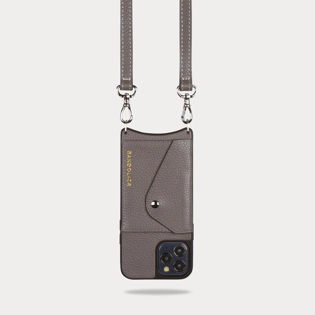 Bandolier Unisex Plain Leather IPhone X Bridal IPhone XS IPhone XS Max For Women Grey/silver X Xs Max 13 Bandolier Unisex Plain Leather IPhone X Bridal IPhone XS IPhone XS Max For Women Grey/silver X Xs Max - Image 13