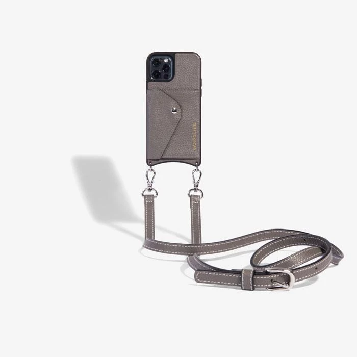 Bandolier Unisex Plain Leather IPhone X Bridal IPhone XS IPhone XS Max For Women Grey/silver X Xs Max 17 Bandolier Unisex Plain Leather IPhone X Bridal IPhone XS IPhone XS Max For Women Grey/silver X Xs Max - Image 17