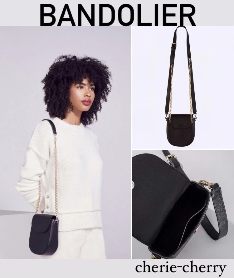 Bandolier 2020-21FW Casual Style Unisex Suede Blended Fabrics Street Style Chain For Women Black/gold X One Size 1 Bandolier 2020-21FW Casual Style Unisex Suede Blended Fabrics Street Style Chain For Women Black/gold X One Size