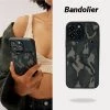 Bandolier Camouflage Unisex Leather IPhone 13 IPhone 13 Mini For Women Camo/pewter X Iphone13