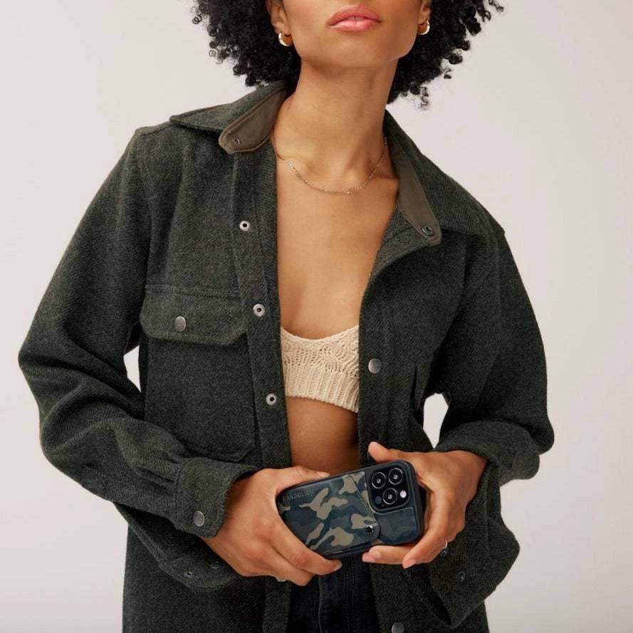 Bandolier Camouflage Unisex Leather IPhone 13 IPhone 13 Mini For Women Camo/pewter X Iphone13 6 Bandolier Camouflage Unisex Leather IPhone 13 IPhone 13 Mini For Women Camo/pewter X Iphone13 - Image 6