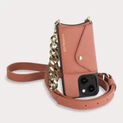Bandolier Unisex Plain Leather Logo IPhone 13 IPhone 13 Mini For Women Clay X Iphone13mini -Bandolier Online Shop org 5499