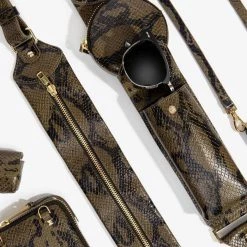 Bandolier Unisex Leather Python Co-ord IPhone 13 IPhone 13 Mini For Women Brown Snake/gold X Iphone 13 Pro -Bandolier Online Shop org 5510