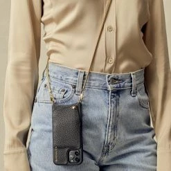 Bandolier Chain Plain Leather IPhone 8 IPhone 8 Plus IPhone X For Women Black/pewter X Iphone X/xs -Bandolier Online Shop org 5522