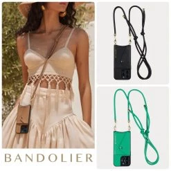 Bandolier Plain Leather Logo IPhone 13 IPhone 13 Mini IPhone 13 Pro For Women Tan/gold X Iphone13 Pro