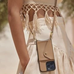 Bandolier Plain Leather Logo IPhone 13 IPhone 13 Mini IPhone 13 Pro For Women Tan/gold X Iphone13 Pro -Bandolier Online Shop org 5560