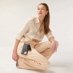 Bandolier Unisex Chain Plain Leather IPhone 8 IPhone 8 Plus IPhone X For Women Pewter/airpod 3 X Iphone Xs / X -Bandolier Online Shop org 5610