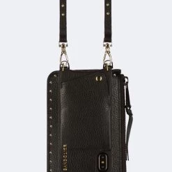 Bandolier Unisex Plain Leather IPhone 8 IPhone 8 Plus IPhone X For Women Black/gold X One Size -Bandolier Online Shop org 5616