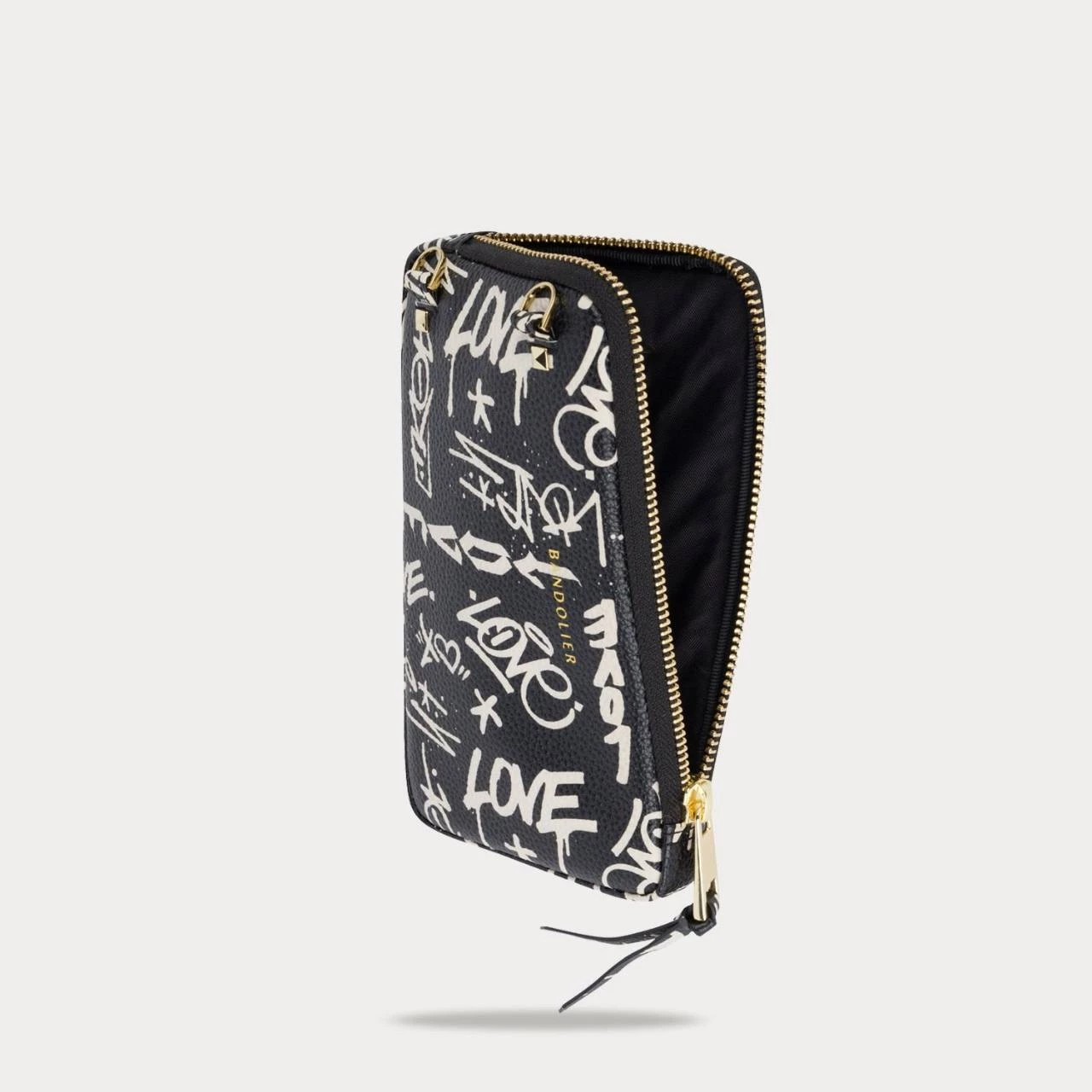 Bandolier Unisex Street Style Leather Logo Smart Phone Cases For Women Love Print/gold X One Size 3 Bandolier Unisex Street Style Leather Logo Smart Phone Cases For Women Love Print/gold X One Size - Image 3