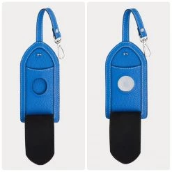 Bandolier Unisex Plain Leather Logo Tech Accessories For Women Poppy Red/gold X One Size -Bandolier Online Shop org 5645