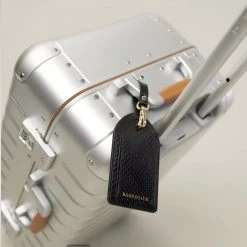 Bandolier Unisex Plain Leather Logo Tech Accessories For Women Poppy Red/gold X One Size -Bandolier Online Shop org 5650