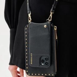 Bandolier 2020 Cruise Studded Plain Leather Logo Smart Phone Cases For Women Black/gold X One Size 16 Bandolier 2020 Cruise Studded Plain Leather Logo Smart Phone Cases For Women Black/gold X One Size -Bandolier Online Shop org 5663