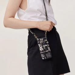 Bandolier Street Style Leather Logo IPhone 13 IPhone 13 Mini For Women Love Print/gold X Iphone13 Mini -Bandolier Online Shop org 5717