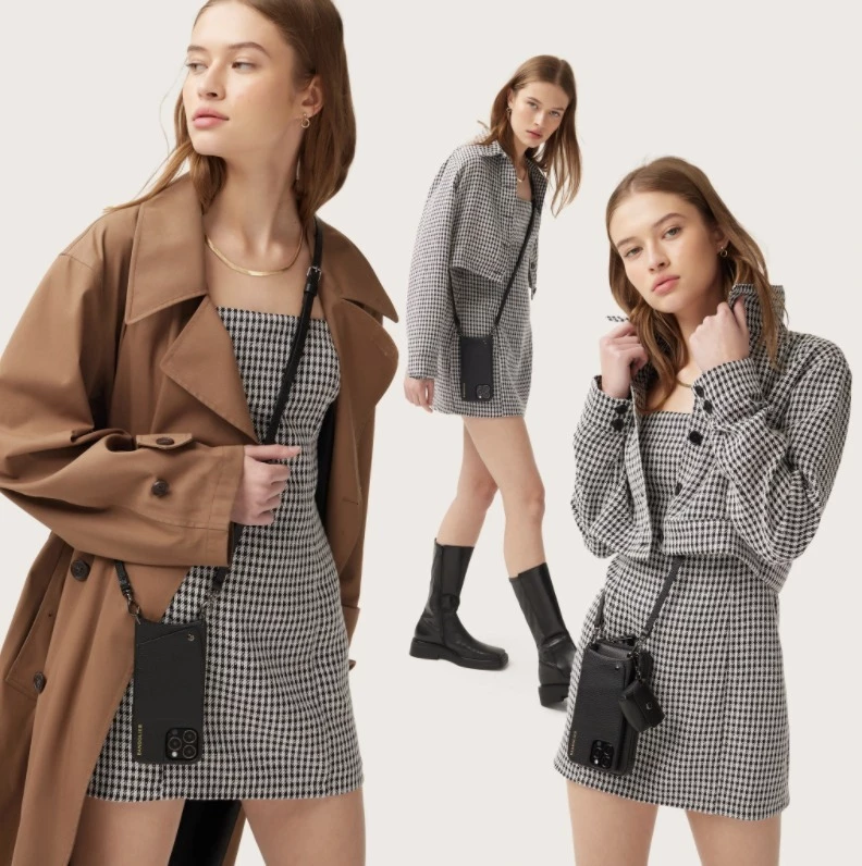 Bandolier EMMA Unisex Leather IPhone 8 IPhone 8 Plus IPhone X IPhone XS (BN1) For Women Greige /silver X Iphone 11 Pro Max 4 Bandolier EMMA Unisex Leather IPhone 8 IPhone 8 Plus IPhone X IPhone XS (BN1) For Women Greige /silver X Iphone 11 Pro Max - Image 4