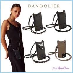 Bandolier Plain Leather IPhone 8 IPhone 8 Plus IPhone X IPhone XS For Women ③black/silver X ⑥iphone 12/12pro