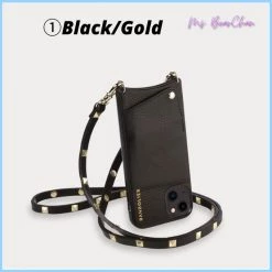 Bandolier Plain Leather IPhone 8 IPhone 8 Plus IPhone X IPhone XS For Women ③black/silver X ⑥iphone 12/12pro -Bandolier Online Shop org 5747