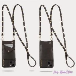 Bandolier Plain Leather IPhone 8 IPhone 8 Plus IPhone X IPhone XS For Women ③black/silver X ⑥iphone 12/12pro -Bandolier Online Shop org 5749