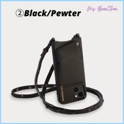 Bandolier Plain Leather IPhone 8 IPhone 8 Plus IPhone X IPhone XS For Women ③black/silver X ⑥iphone 12/12pro -Bandolier Online Shop org 5751