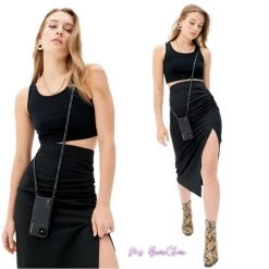 Bandolier Plain Leather IPhone 8 IPhone 8 Plus IPhone X IPhone XS For Women ③black/silver X ⑥iphone 12/12pro -Bandolier Online Shop org 5754