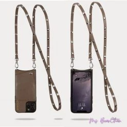 Bandolier Plain Leather IPhone 8 IPhone 8 Plus IPhone X IPhone XS For Women ③black/silver X ⑥iphone 12/12pro -Bandolier Online Shop org 5762