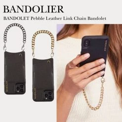 Bandolier Unisex Blended Fabrics Plain Leather IPhone 8 IPhone 8 Plus For Women Black/pewter X Xr