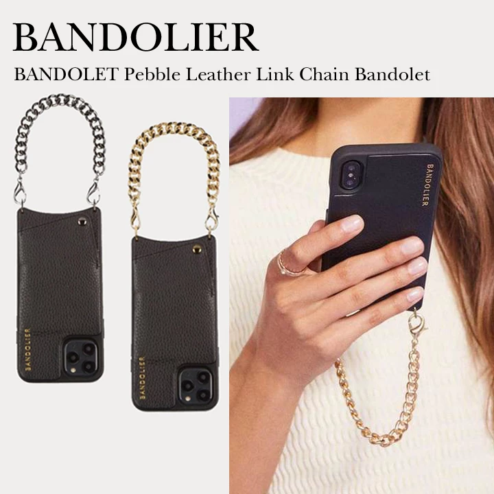 Bandolier Unisex Blended Fabrics Plain Leather IPhone 8 IPhone 8 Plus For Women Black/pewter X Xr 1 Bandolier Unisex Blended Fabrics Plain Leather IPhone 8 IPhone 8 Plus For Women Black/pewter X Xr