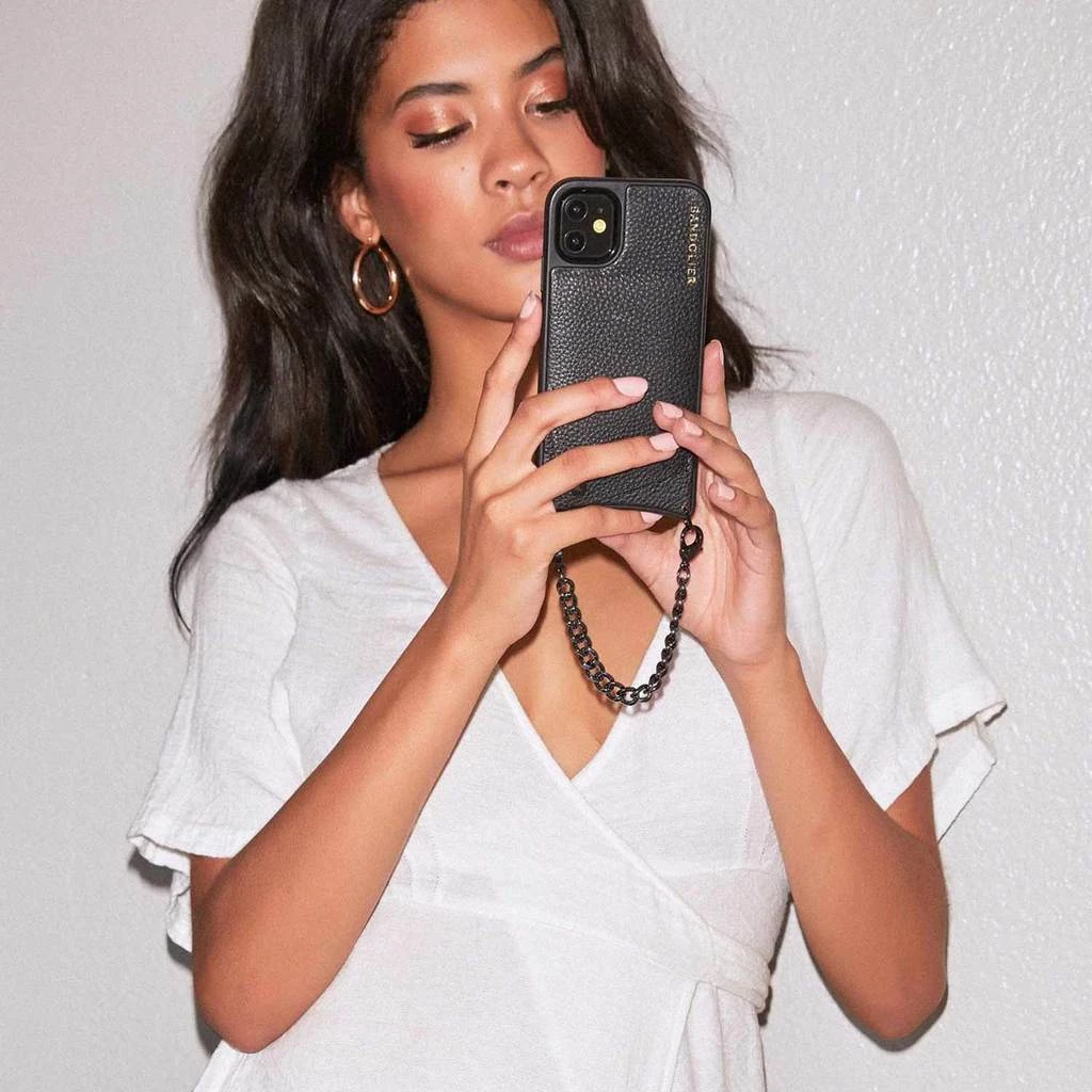 Bandolier Unisex Blended Fabrics Plain Leather IPhone 8 IPhone 8 Plus For Women Black/pewter X Xr 18 Bandolier Unisex Blended Fabrics Plain Leather IPhone 8 IPhone 8 Plus For Women Black/pewter X Xr - Image 18