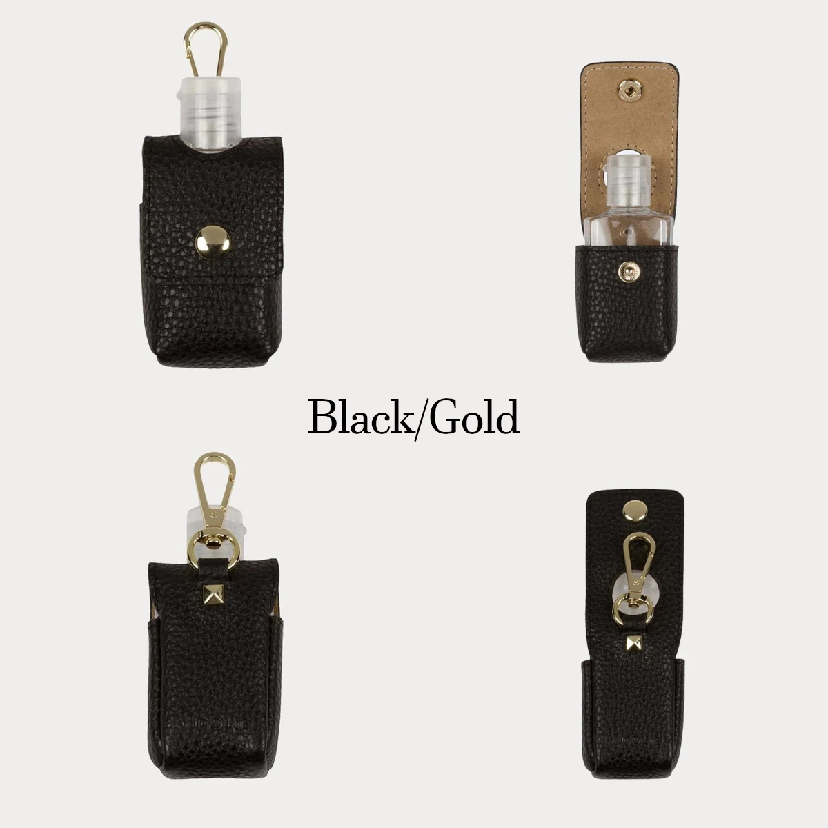 Bandolier Unisex Plain Leather Logo Tech Accessories For Women Black/pewter X One Size 2 Bandolier Unisex Plain Leather Logo Tech Accessories For Women Black/pewter X One Size - Image 2