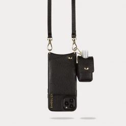 Bandolier Unisex Plain Leather Logo Tech Accessories For Women Black/pewter X One Size 14 Bandolier Unisex Plain Leather Logo Tech Accessories For Women Black/pewter X One Size -Bandolier Online Shop org 5893