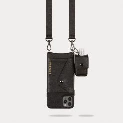 Bandolier Unisex Plain Leather Logo Tech Accessories For Women Black/pewter X One Size 16 Bandolier Unisex Plain Leather Logo Tech Accessories For Women Black/pewter X One Size -Bandolier Online Shop org 5895