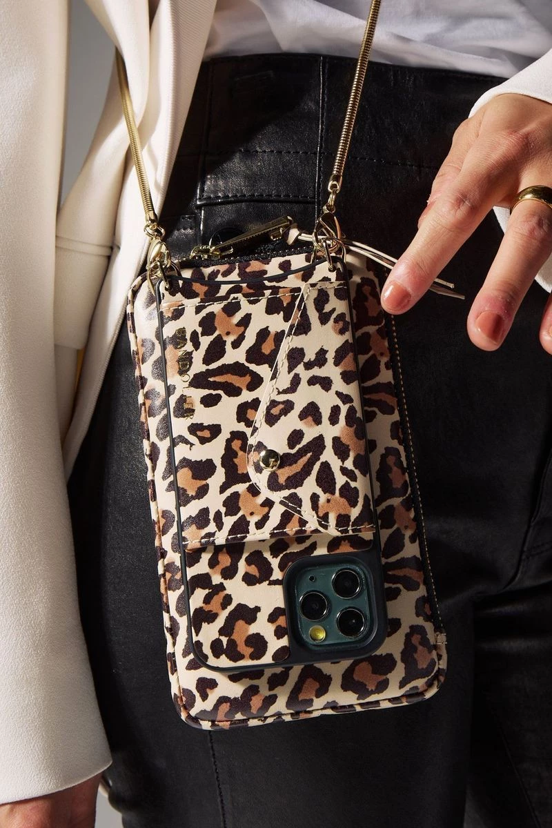 Bandolier Leopard Patterns Leather Co-ord IPhone X IPhone XS For Women Light Leopard/gold X Iphone X/xs 5 Bandolier Leopard Patterns Leather Co-ord IPhone X IPhone XS For Women Light Leopard/gold X Iphone X/xs - Image 5