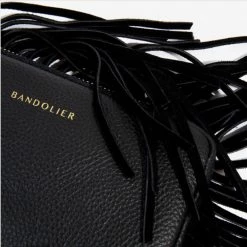 Bandolier Blended Fabrics Chain Plain Leather Fringes Logo IPhone 13 For Women Black/gold X Iphone 13 -Bandolier Online Shop org 5959