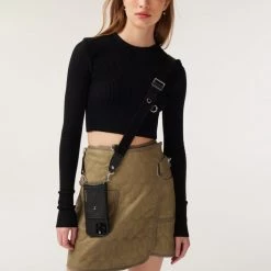 Bandolier Blended Fabrics Plain Logo IPhone 13 IPhone 13 Pro For Women Black/silver X Iphone 13 Pro Max -Bandolier Online Shop org 5984