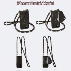 Bandolier Unisex Plain Leather Logo IPhone 13 IPhone 13 Mini For Women Black X Iphone13promax 7 Bandolier Unisex Plain Leather Logo IPhone 13 IPhone 13 Mini For Women Black X Iphone13promax -Bandolier Online Shop org 6020