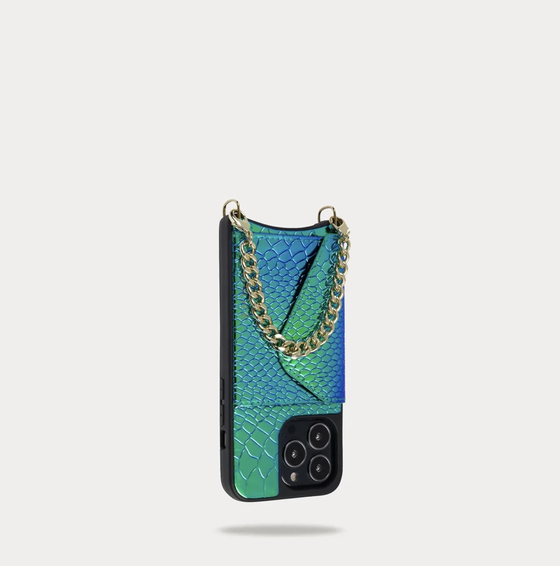 Bandolier Chain Plain Other Animal Patterns Leather Python Logo For Women Blue Green/gold X Iphone 13 3 Bandolier Chain Plain Other Animal Patterns Leather Python Logo For Women Blue Green/gold X Iphone 13 - Image 3