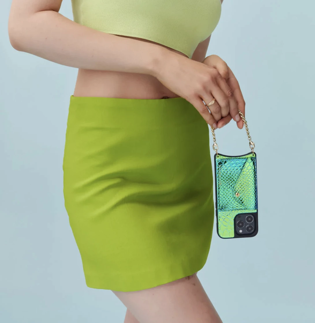 Bandolier Chain Plain Other Animal Patterns Leather Python Logo For Women Blue Green/gold X Iphone 13 7 Bandolier Chain Plain Other Animal Patterns Leather Python Logo For Women Blue Green/gold X Iphone 13 - Image 7