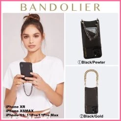 Bandolier 2020 SS Leather IPhone 8 IPhone 8 Plus IPhone X IPhone XS For Women â‘¡black/gold X Iphone Xs Max
