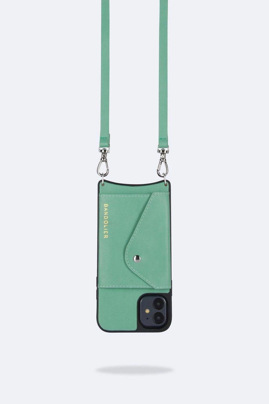 Bandolier 2021 SS Plain Leather IPhone X IPhone XS IPhone XS Max IPhone XR For Women Light Jade/silver X Iphone 12 Pro Max 5 Bandolier 2021 SS Plain Leather IPhone X IPhone XS IPhone XS Max IPhone XR For Women Light Jade/silver X Iphone 12 Pro Max - Image 5