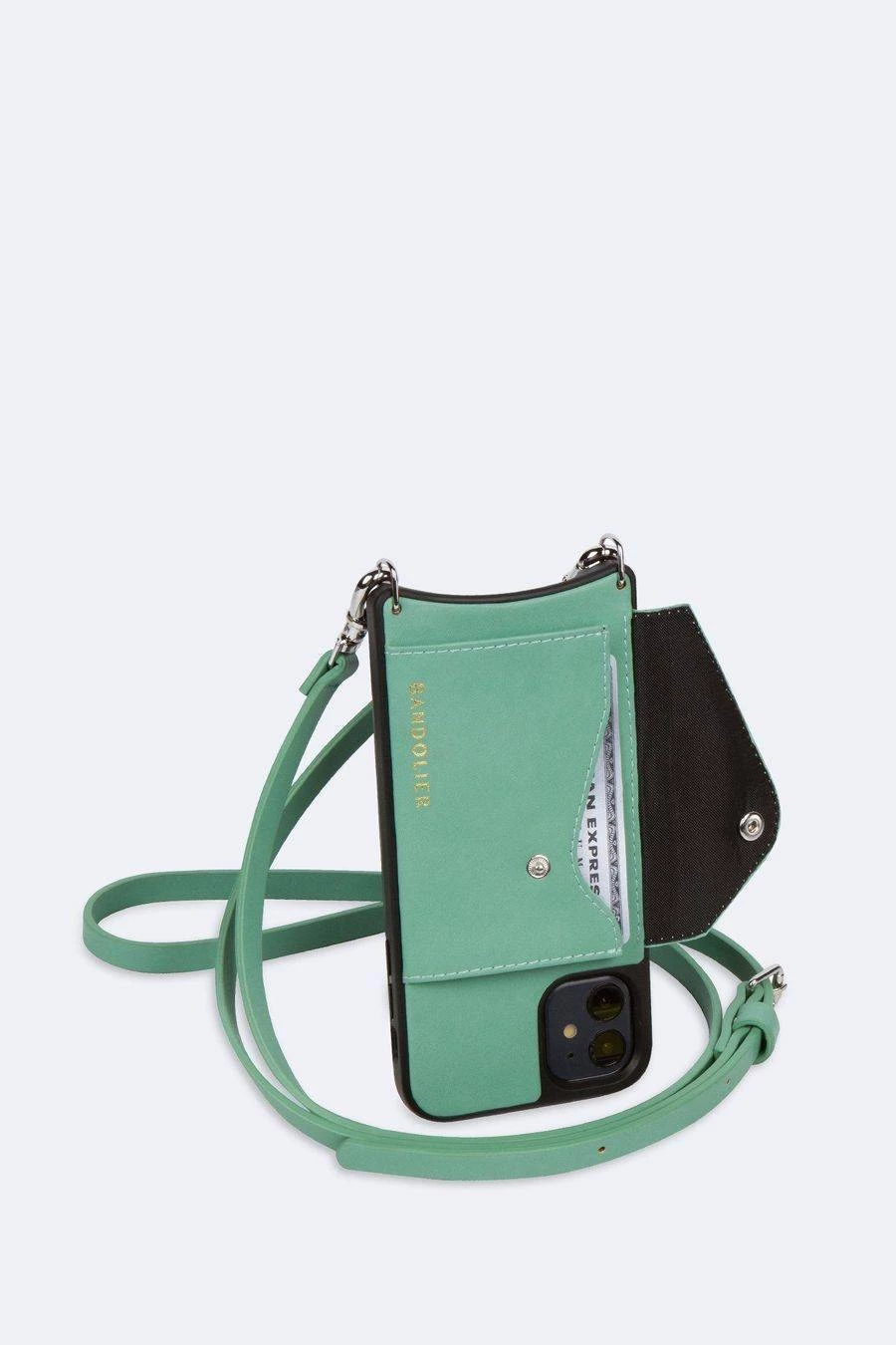 Bandolier 2021 SS Plain Leather IPhone X IPhone XS IPhone XS Max IPhone XR For Women Light Jade/silver X Iphone 12 Pro Max 7 Bandolier 2021 SS Plain Leather IPhone X IPhone XS IPhone XS Max IPhone XR For Women Light Jade/silver X Iphone 12 Pro Max - Image 7