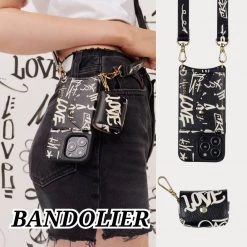Bandolier Unisex Leather Co-ord IPhone 13 IPhone 13 Mini IPhone 13 Pro For Women Airpods Pro X Iphone 13 Mini