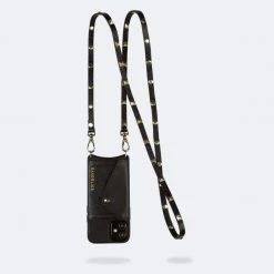 Bandolier SARAH Unisex Studded Street Style Plain Bridal Logo Metallic For Women Black X 13 Pro Max (stock Check) -Bandolier Online Shop org 615