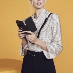 Bandolier Plain Leather IPhone 8 IPhone X IPhone XS IPhone XS Max Logo For Women Black/pewter X Iphone 12 Pro Max -Bandolier Online Shop org 6153