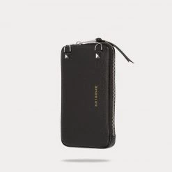 Bandolier Plain Leather IPhone 8 IPhone X IPhone XS IPhone XS Max Logo For Women Black/pewter X Iphone 12 Pro Max -Bandolier Online Shop org 6164