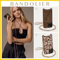 Bandolier 2021 SS Leather IPhone 8 Plus IPhone X IPhone XS IPhone XS Max Logo For Women ①dark Leopard X Iphone 13 Mini