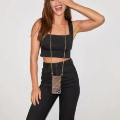 Bandolier 2021 SS Leather IPhone 8 Plus IPhone X IPhone XS IPhone XS Max Logo For Women ①dark Leopard X Iphone 13 Mini -Bandolier Online Shop org 6176