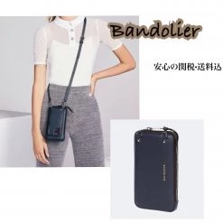 Bandolier 2019-20FW Plain Leather IPhone X IPhone XS IPhone XS Max IPhone XR For Women Navy / Silver X One Size