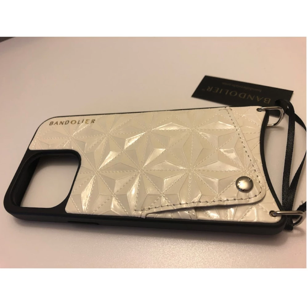 Bandolier Plain Leather Logo IPhone 13 IPhone 13 Pro IPhone 13 Pro Max For Women White/silver X Iphone 13 10 Bandolier Plain Leather Logo IPhone 13 IPhone 13 Pro IPhone 13 Pro Max For Women White/silver X Iphone 13 - Image 10