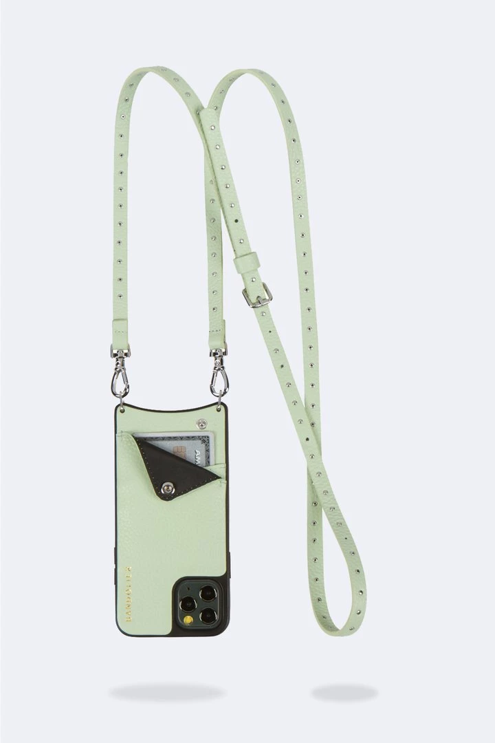 Bandolier 2020 Cruise Unisex Street Style Plain Leather IPhone 8 IPhone 8 Plus For Women Mist Green/ Silver X Iphonexs/x 3 Bandolier 2020 Cruise Unisex Street Style Plain Leather IPhone 8 IPhone 8 Plus For Women Mist Green/ Silver X Iphonexs/x - Image 3