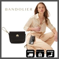 Bandolier Leather Smart Phone Cases For Women Black /silver X Air Pod Pro